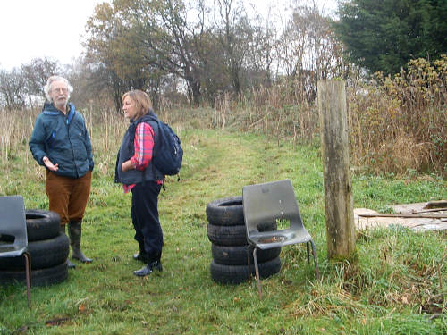 Chris and Krysia at site for Whalley Forest Garden