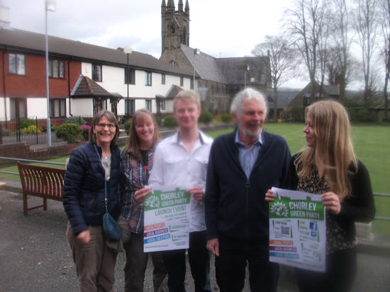 A distinguised-looking David leads the relaunch of the Chorley Green Party