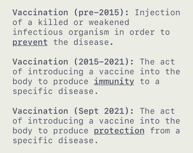 Virus vaccines and definitions