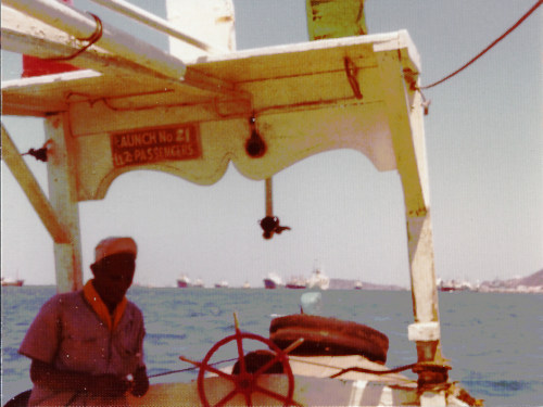 Going ashore to Aden, 1975